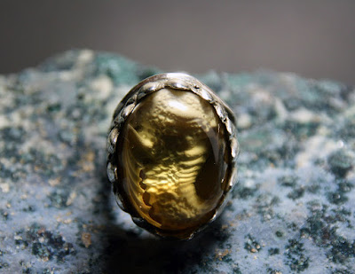 yellow dragon egg ring by alex streeter