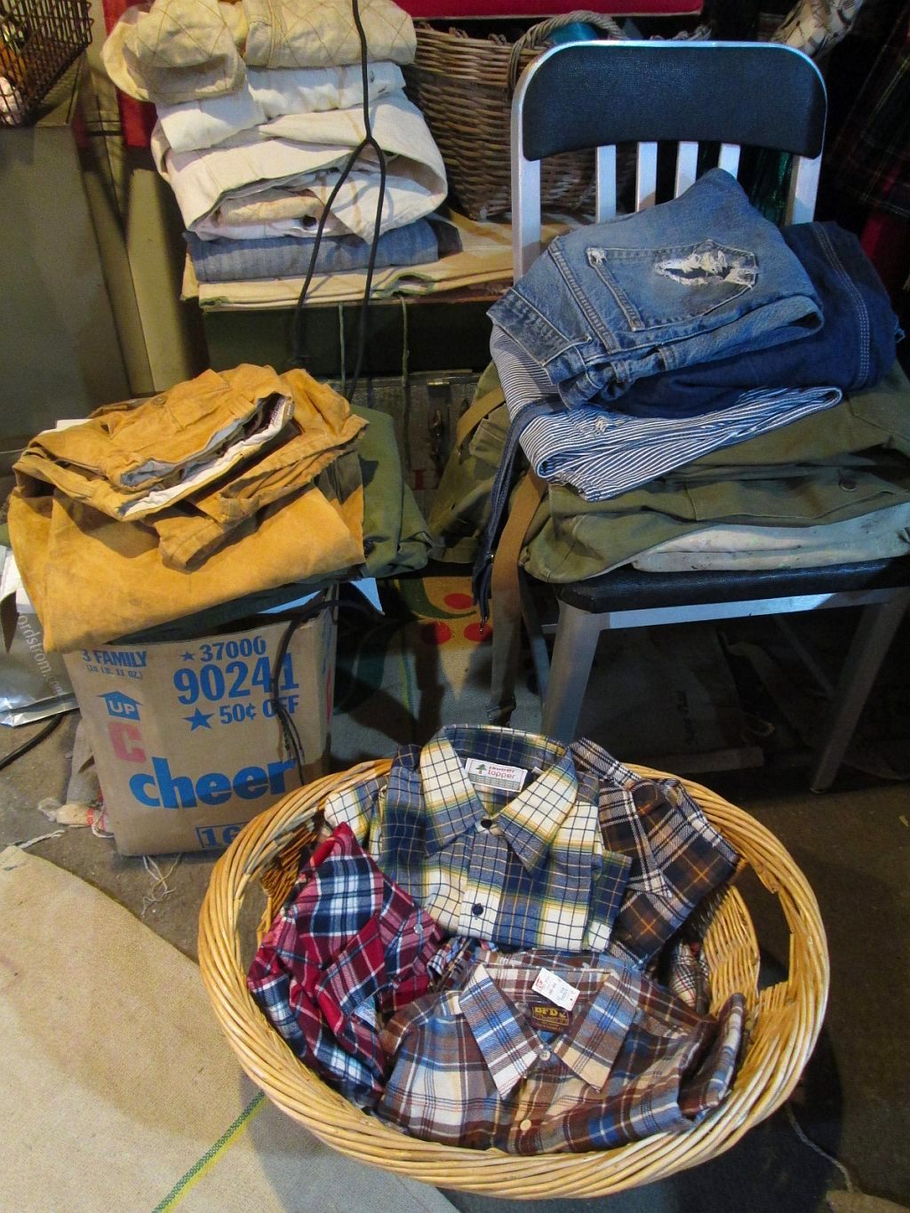 lots of vintage Levis