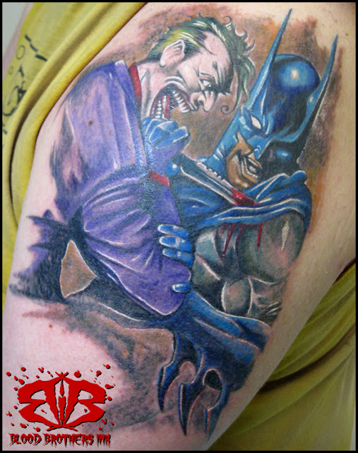 Joker and Batman Tattoo ~ Batman Tattoos