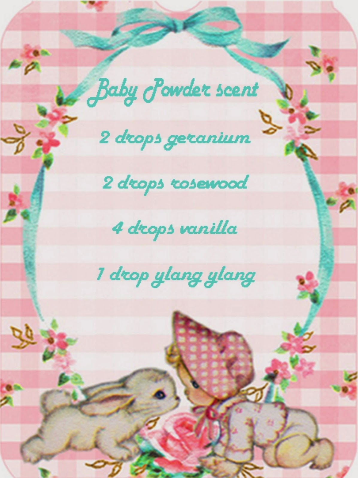 Herbalscents Baby powder scent diffuser recipe