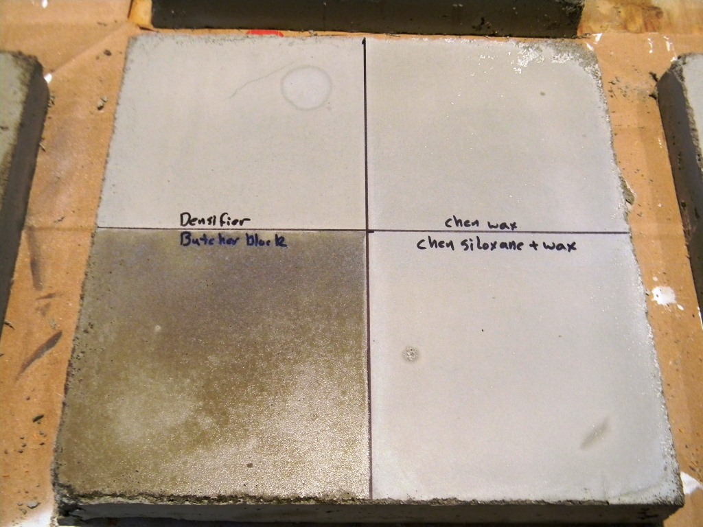 Creating Concrete Countertops The Great Concrete Sealer Showdown
