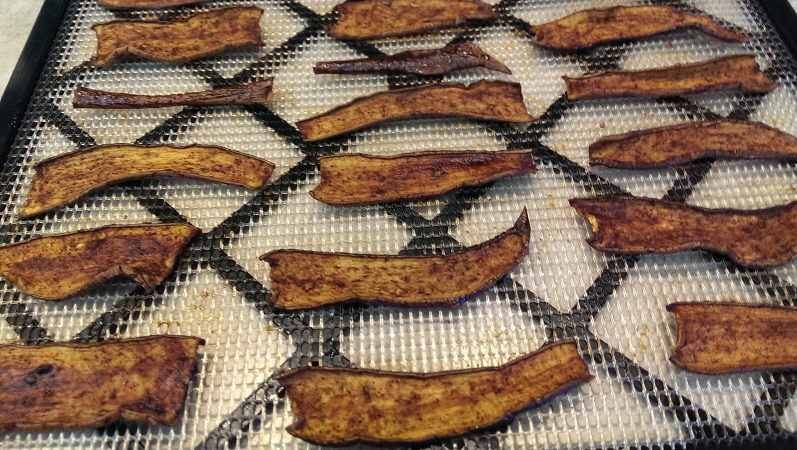 Cooking the Deals Eggplant Bacon dehydrated