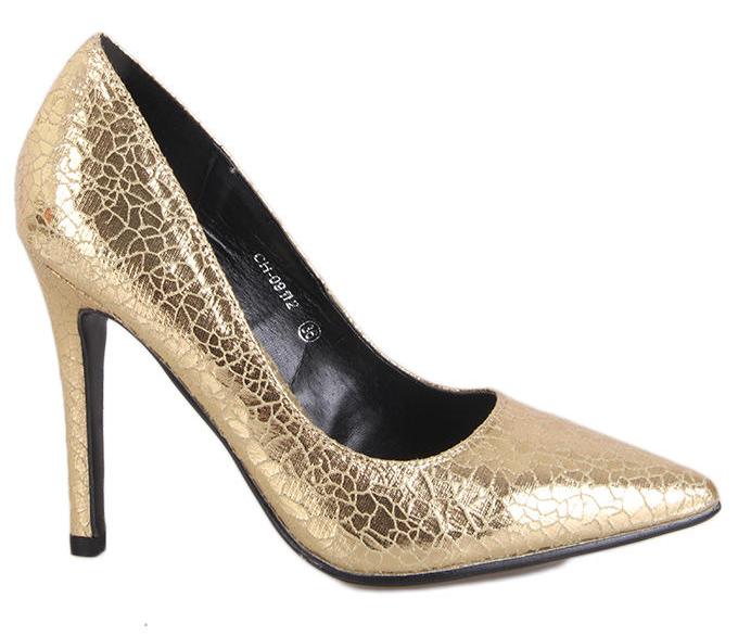 Buy Ladies Shoes at Jumia MIZIA Crackled Pointed Pumps Gold
