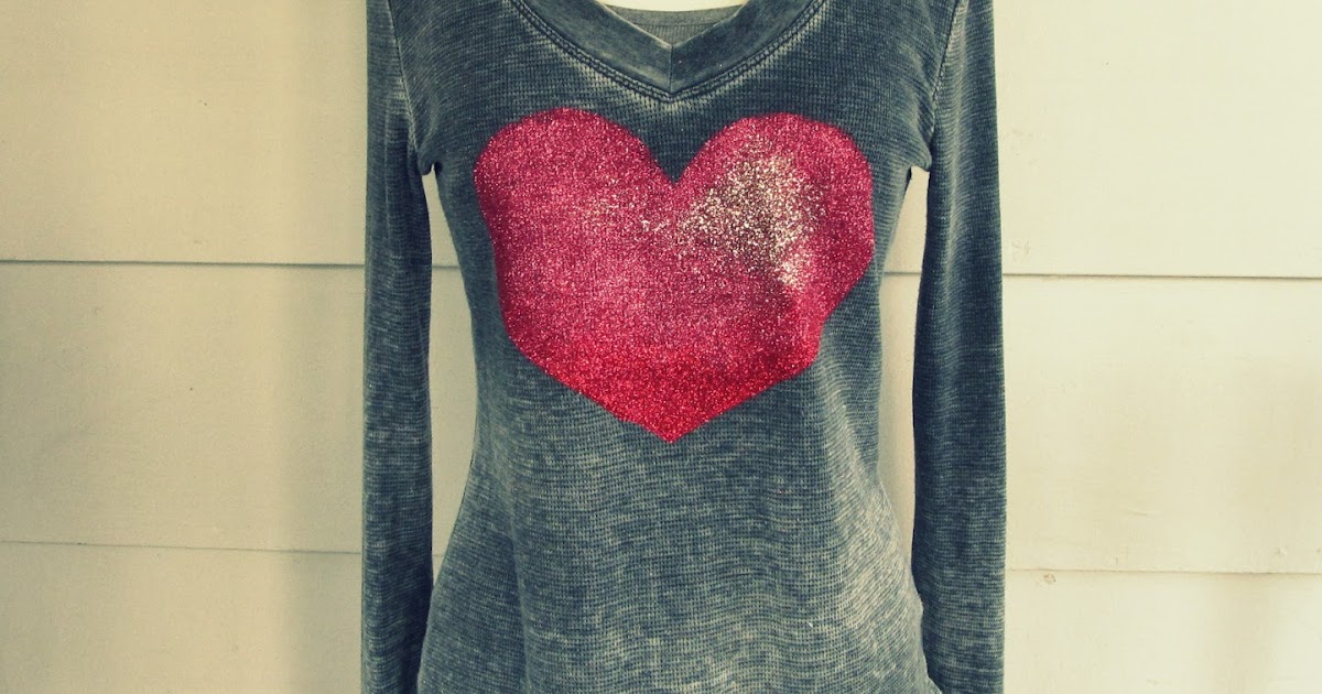 WobiSobi Glitter Heart Tee, DIY.
