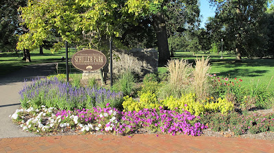 park entrance at northeast corner