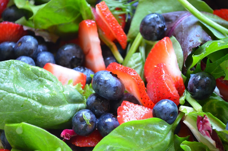 Strawberry Blueberry Chicken Salad With Orange Vinaigrette Serena