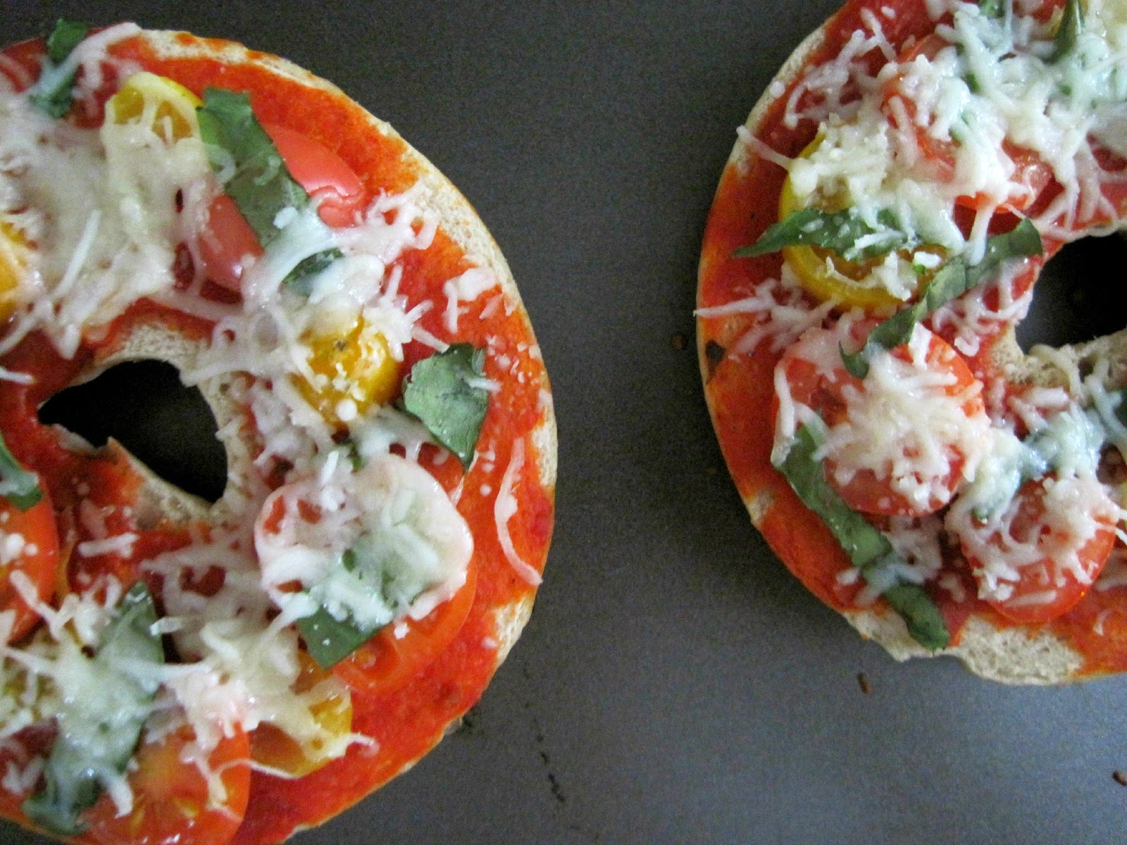 Vegetable Pizza Bagels Skinny Muffin