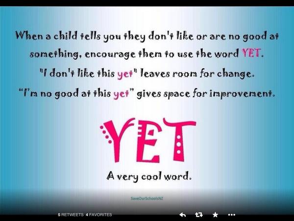 Curriculum and Instruction Blog: The Power of Yet