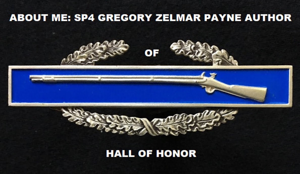ABOUT ME{ SP4 GREGORY ZELMAR PAYNE AUTHOR OF HALL OF HONOR