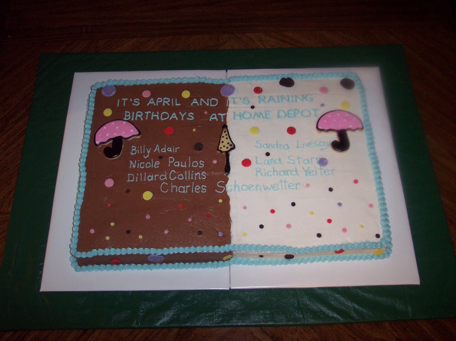 Cakes By Lynne Home Depot Employees Birthday Cakes