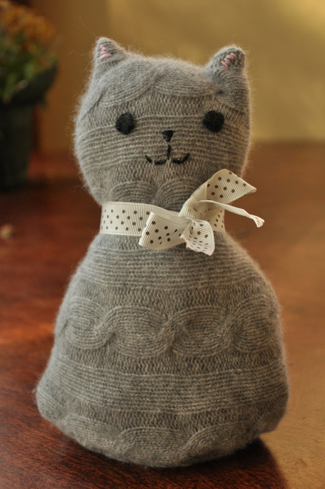 Rustic Modern Homemade Sweater Kitten