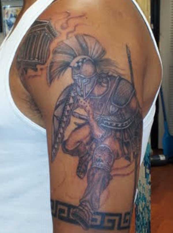 Here is the beginning of a Greek mythology themed tattoo, I will be adding ...