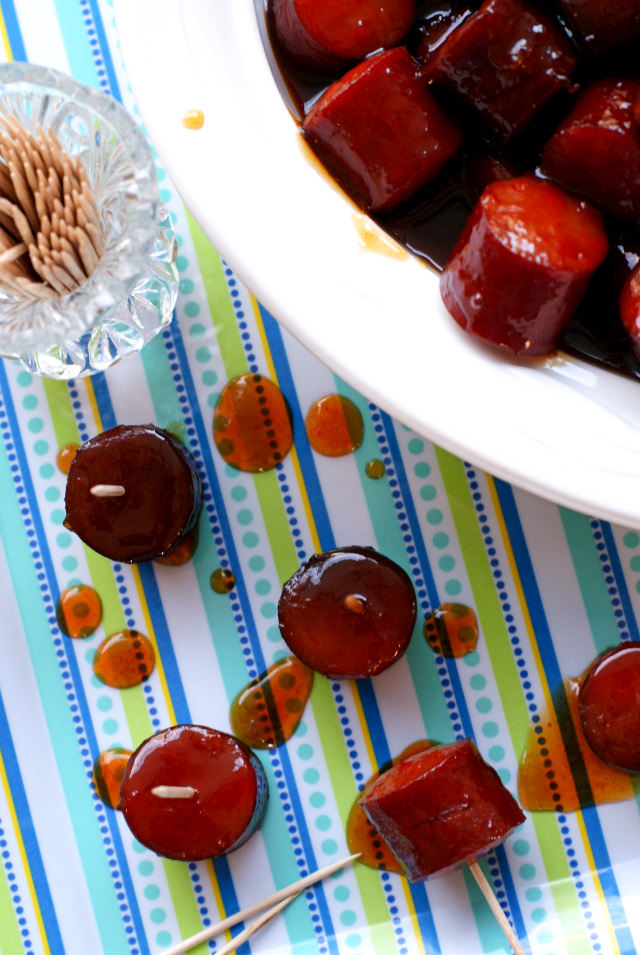 Honey Sriracha Kielbasa Bites The Two Bite Club