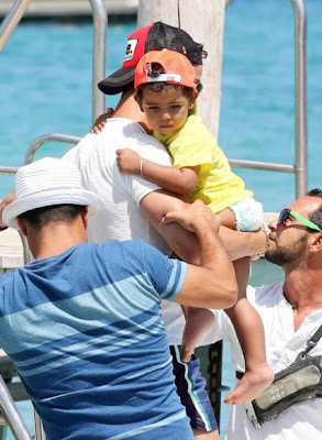 Cristiano Ronaldo And Son On Holiday With Irina Shayk