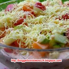 Resep Salad Buah Saus Keju