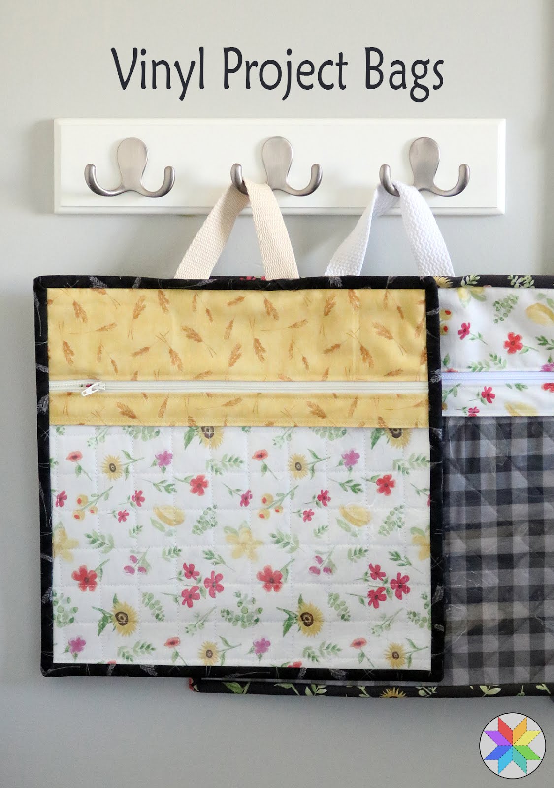 A Bright Corner Vinyl Project Bags + Homestead Life Fabrics