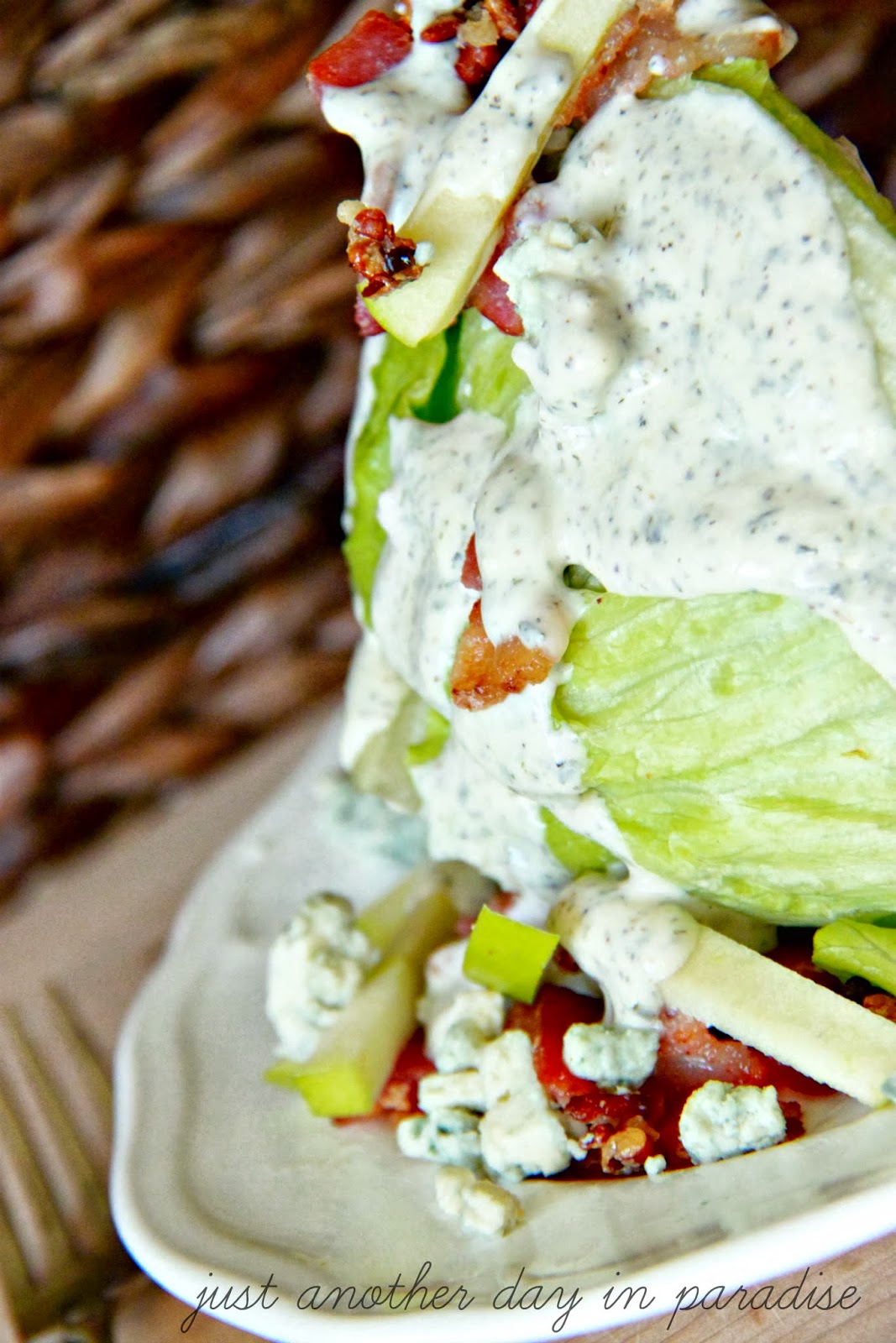 Larissa Another Day Wedge Salad with Garlic Ranch Dressing