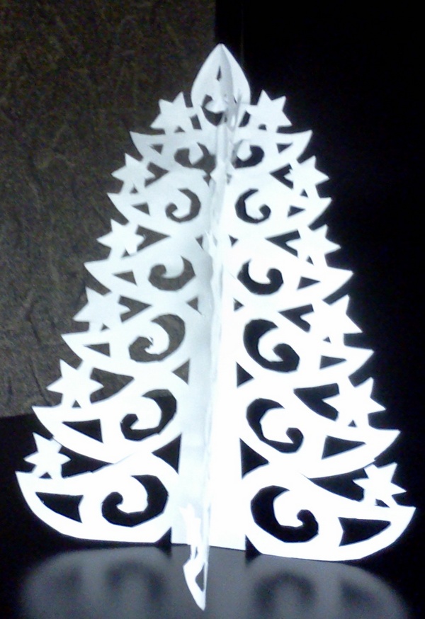 Staceysmile Creations Kirigami/Paper cut Christmas Trees 2012