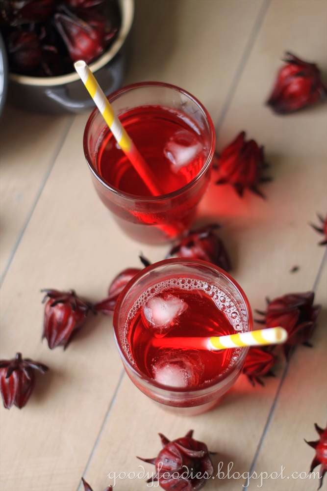 GoodyFoodies Recipe Roselle juice (Homemade "Ribena" drink)