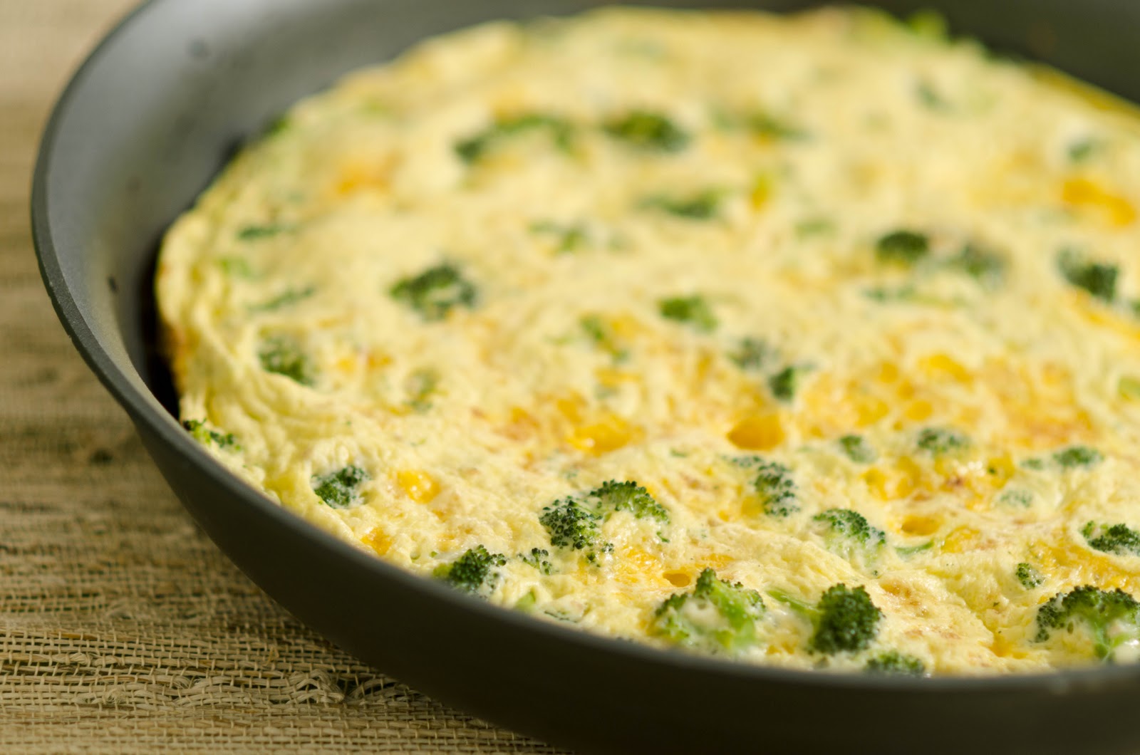 Broccoli and Cheese Frittata Cooking.In.College