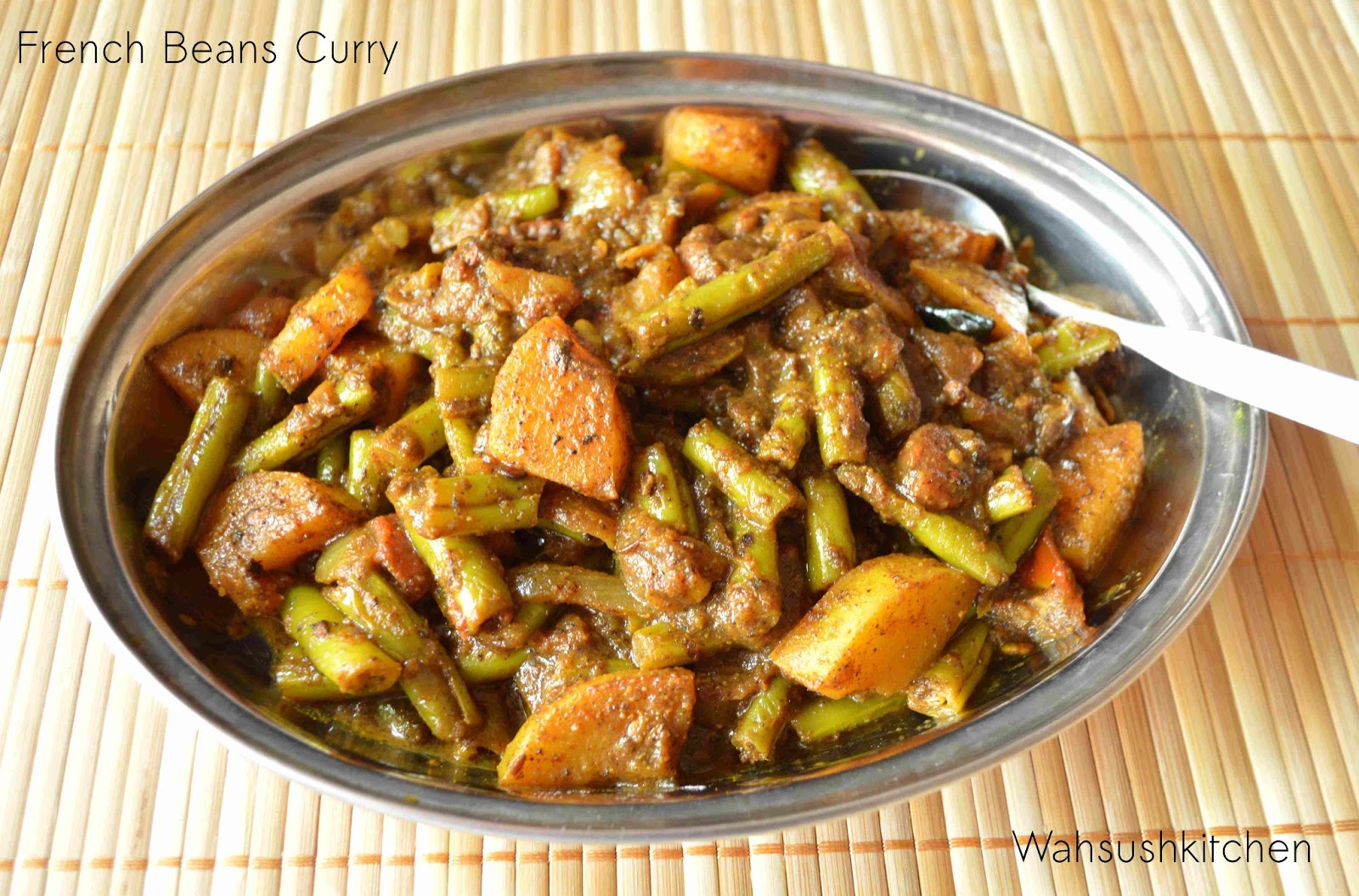 WahSush Kitchen French Beans Curry