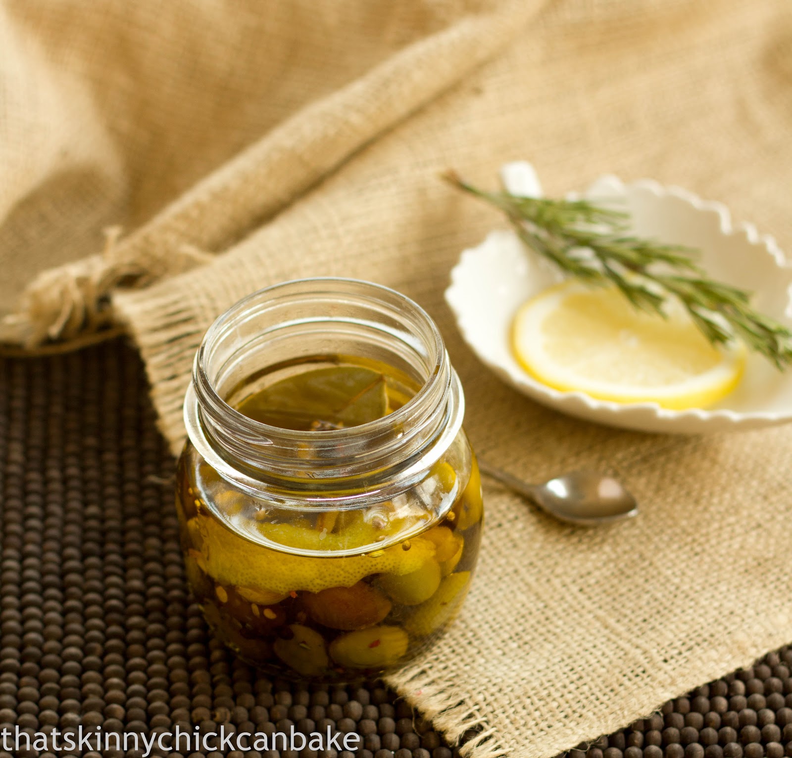 Herbed Olives That Skinny Chick Can Bake