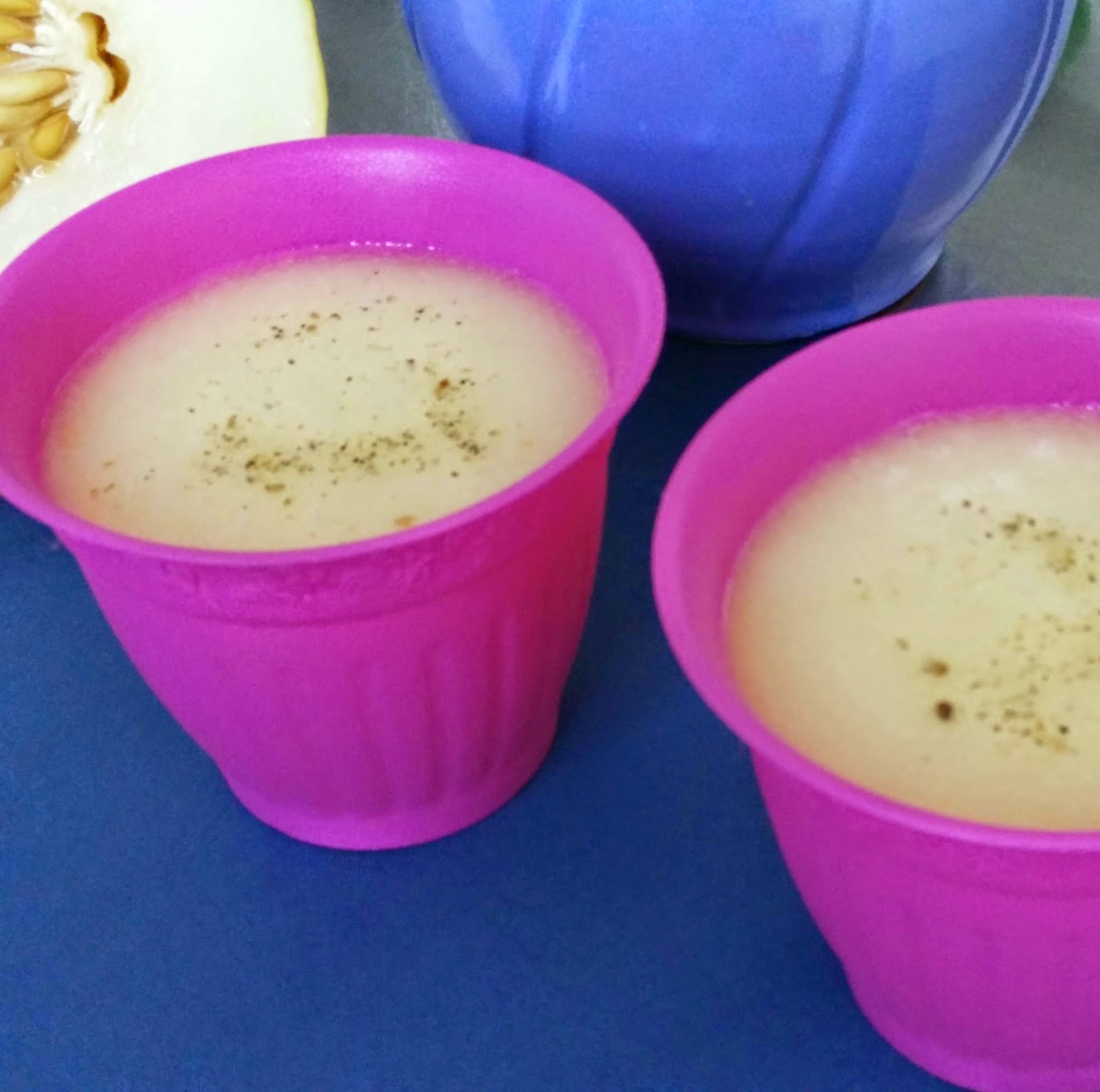 to Prameela's Kitchen HomeMade Fresh Canary Melon Fruit Juice