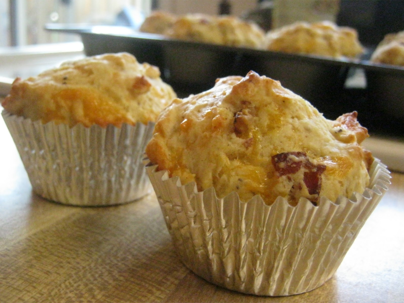 Walker Whims: Bacon and Cheese Breakfast Muffins with a Kick