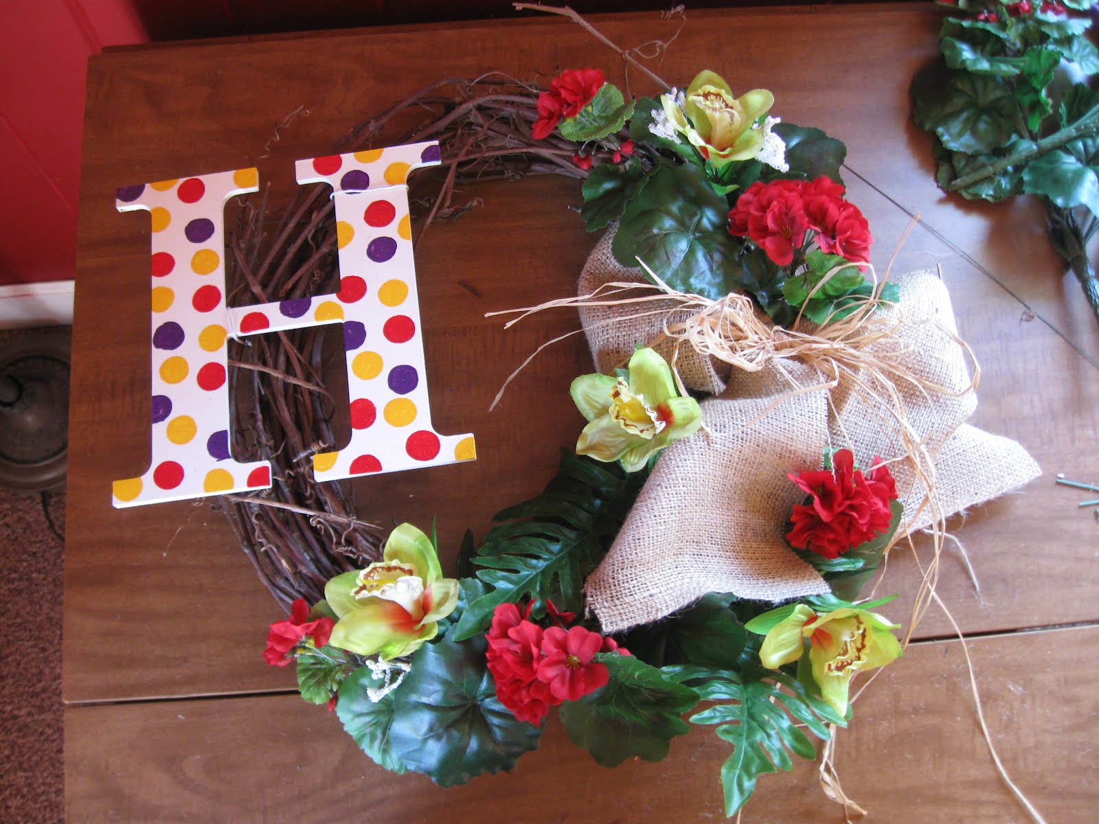 There's No Place Like Home DIY Silk Flower Wreath Tutorial