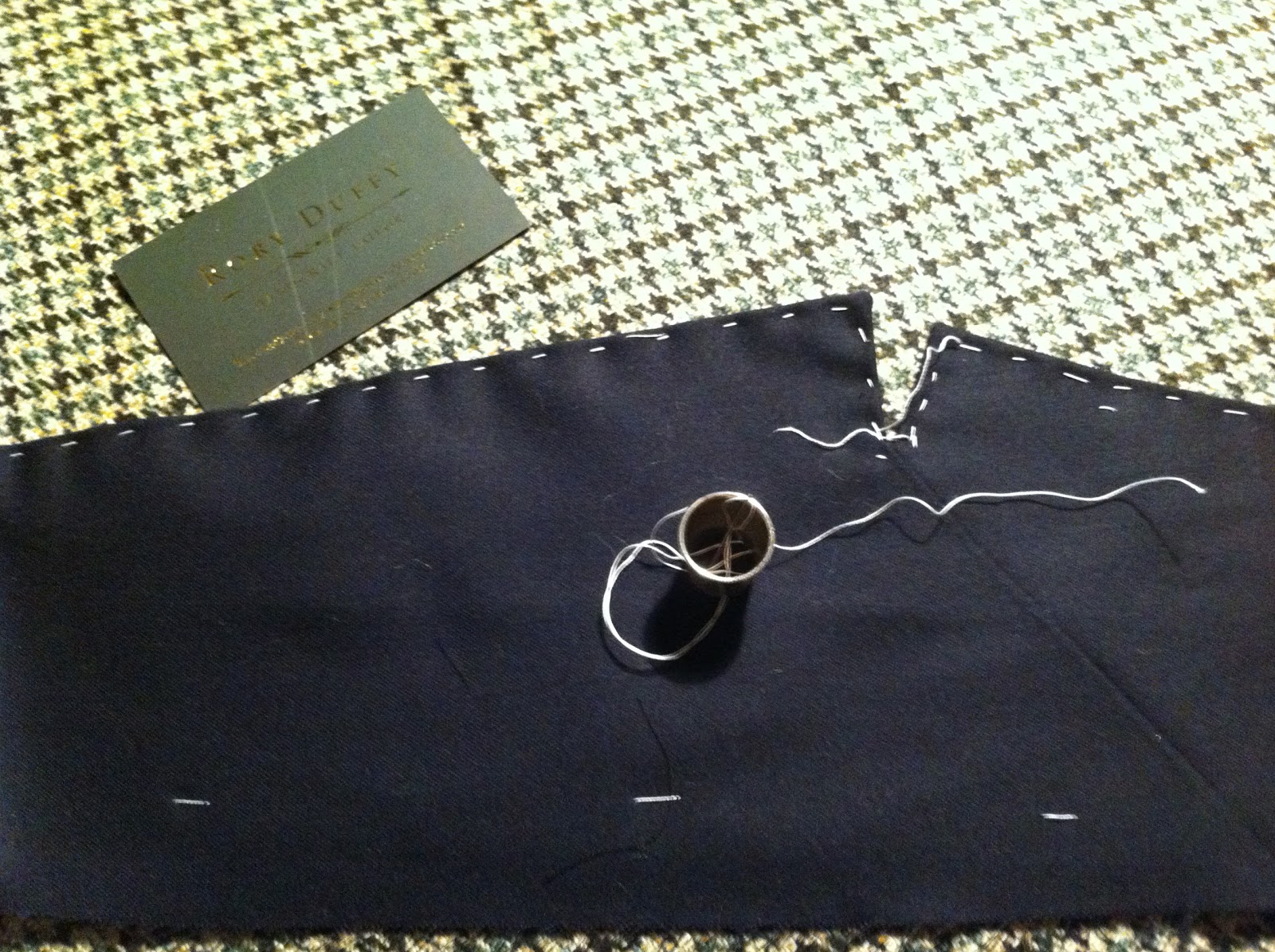 Rory Duffy Handcraft Tailor Vest making, Shaping and Taping, Hand sewn