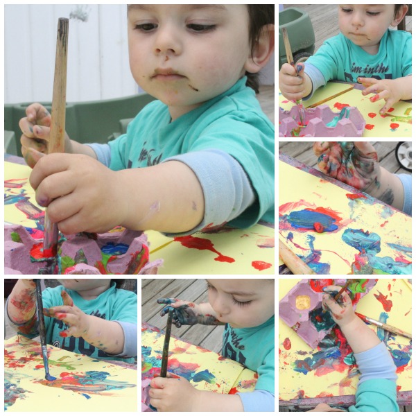 PLAY IDEA Painting With Toddlers Teacher by trade, Mother by nature