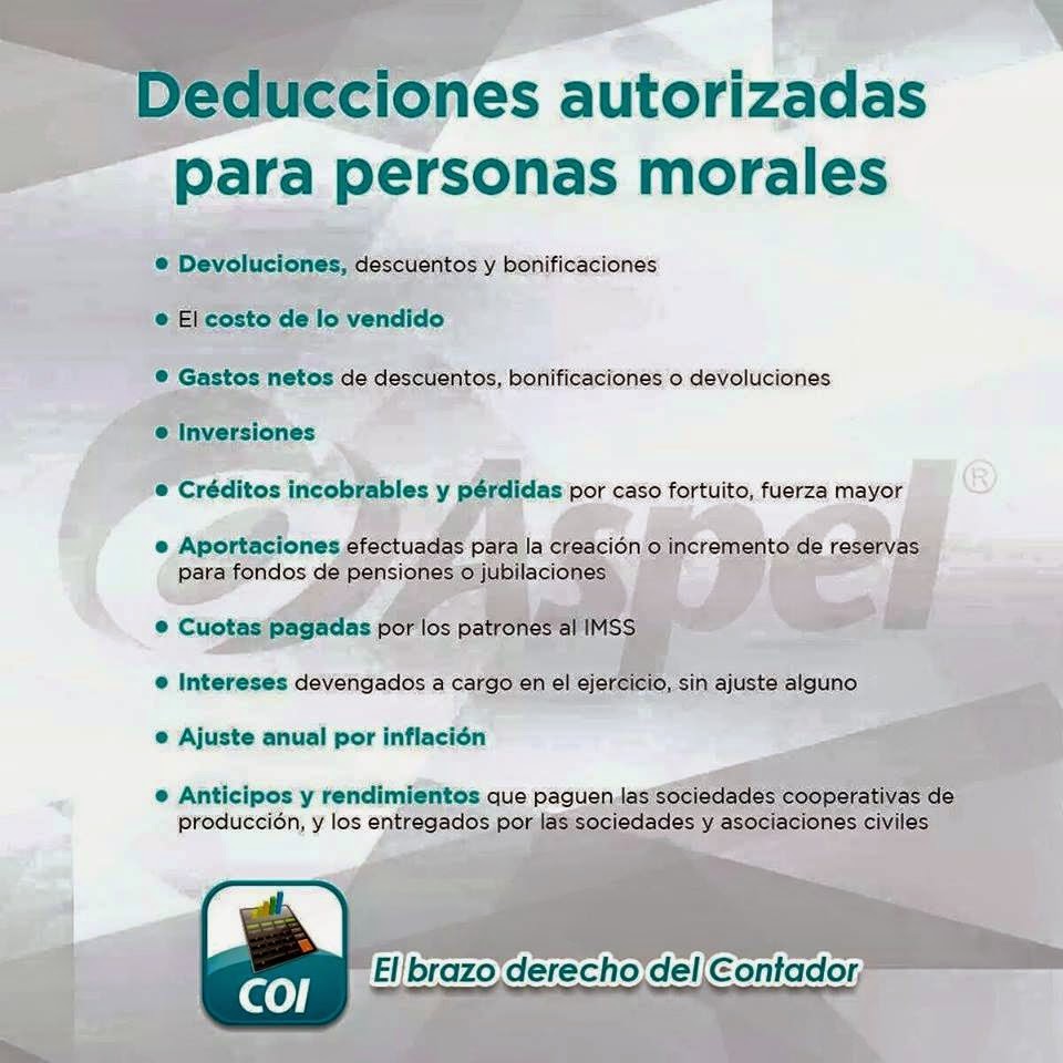 Deducciones Autorizadas Personas Morales | blog vtecnia deducciones autorizadas para personas morales Deducciones Autorizadas Personas Morales | blog vtecnia deducciones autorizadas para personas morales