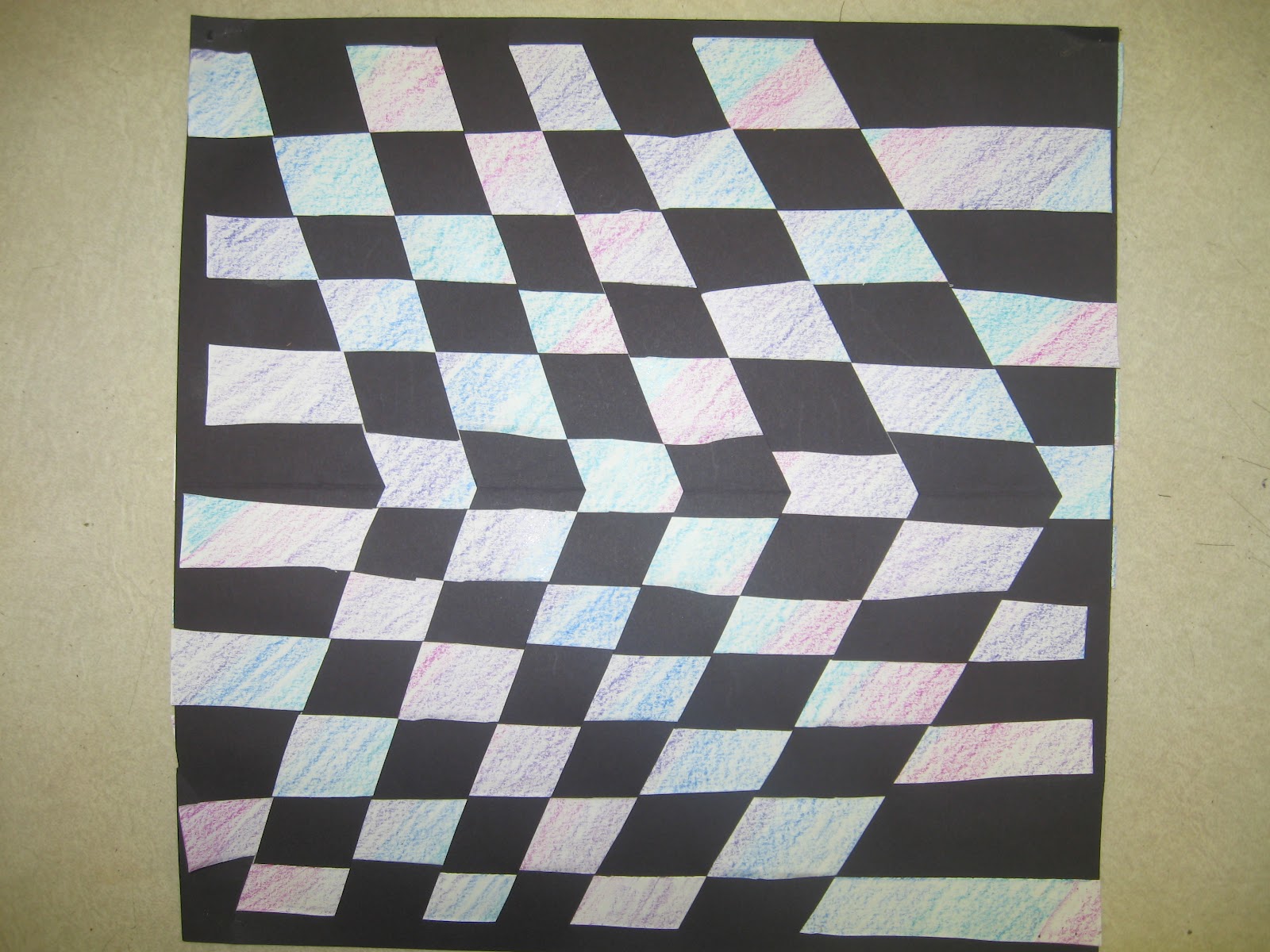 Miss Young's Art Room: 6th Grade Op Art Paper Weaving