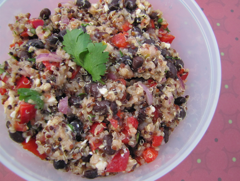 Albion Cooks Quinoa & Black Bean Mexican Salad for Holiday Potluck