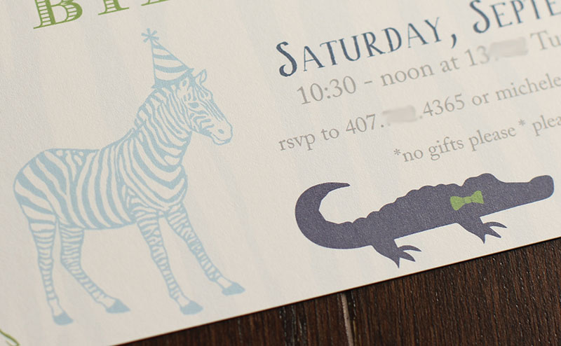 animal party invites