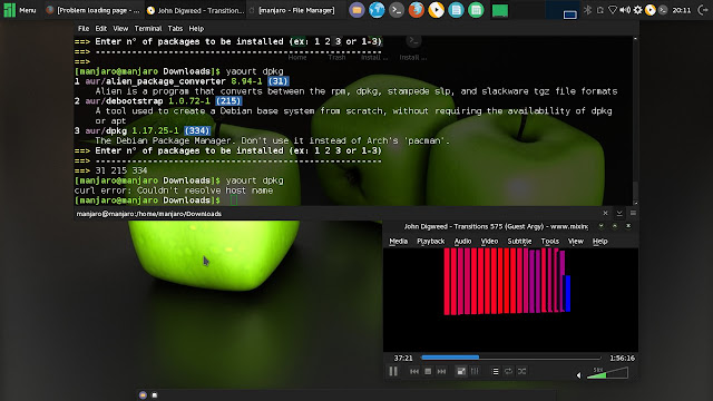One of my fav. distros Linux Manjaro Xfce screenshot