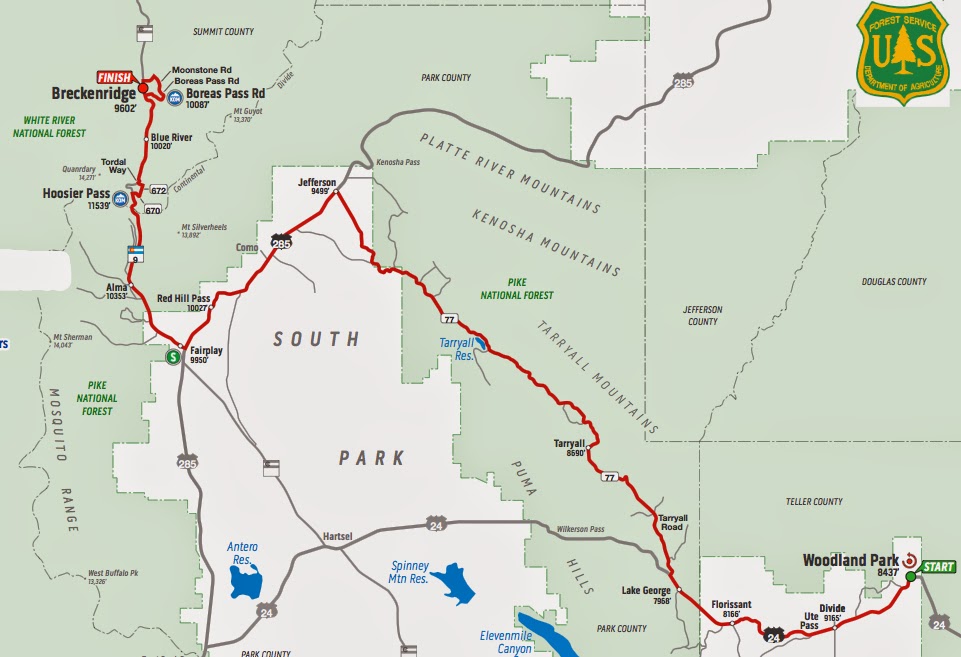 On the path of the 2014 USA Pro Challenge Breckenridge Pedal Dancer®