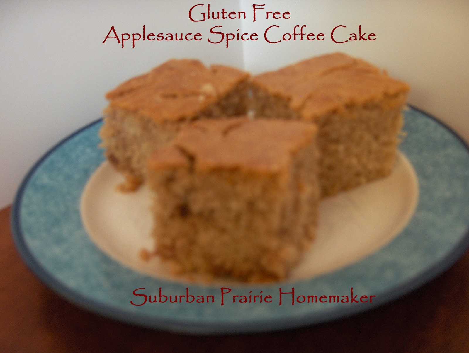 Suburban Prairie Homemaker Gluten Free Applesauce Spice Coffee Cake Recipe