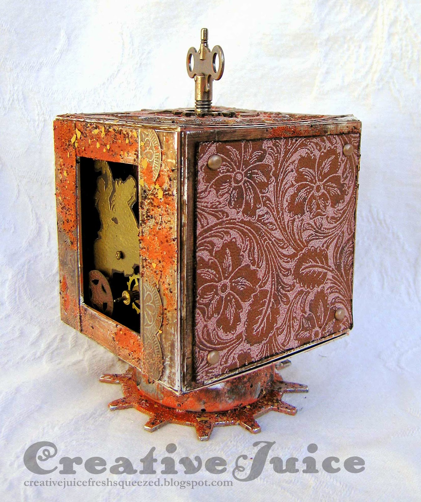 Lisa Hoel - Stampendous/Eileen Hull Block Hop - Steampunk Western music box