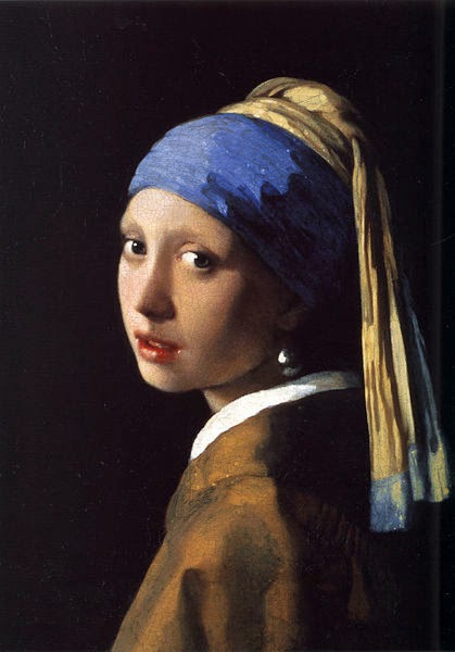 Girl with a Pearl Earring, Johannes Vermeer (Mauritshuis gallery,The Hague:1665)