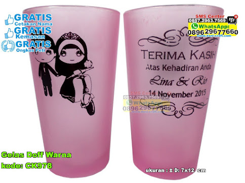 Gelas Doff Warna