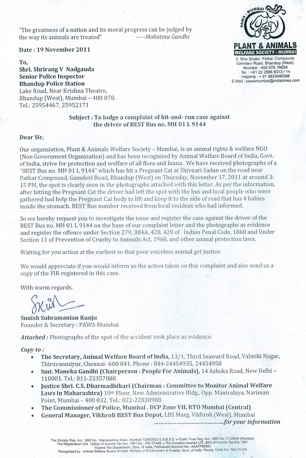 sample bus driver cover letter