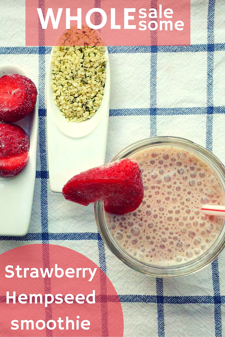 Custom Nutrition [Recipe] Strawberry Hempseed Smoothie
