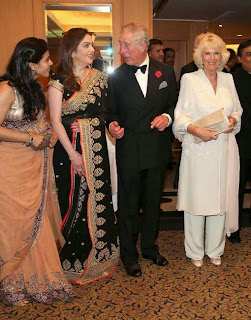 Ajay, Nita Ambani & Kajol with Prince Charles & Camilla at British Asian Trust
