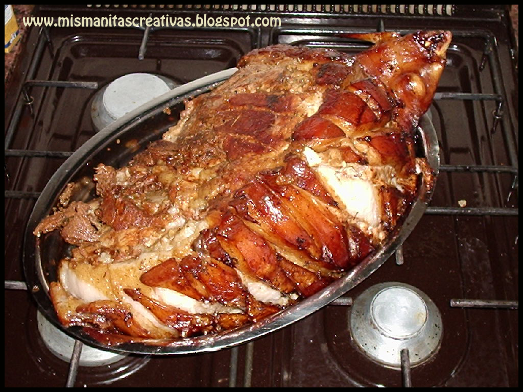 Mis Manitas Creativas Receta Como Hacer Pierna De Cerdo Rellena