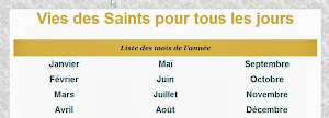 Calendrier:la vie des Saints pour tous les jours