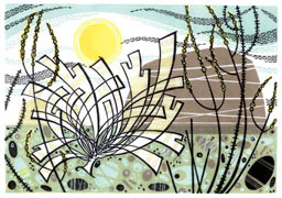 Angie Lewin Linocut