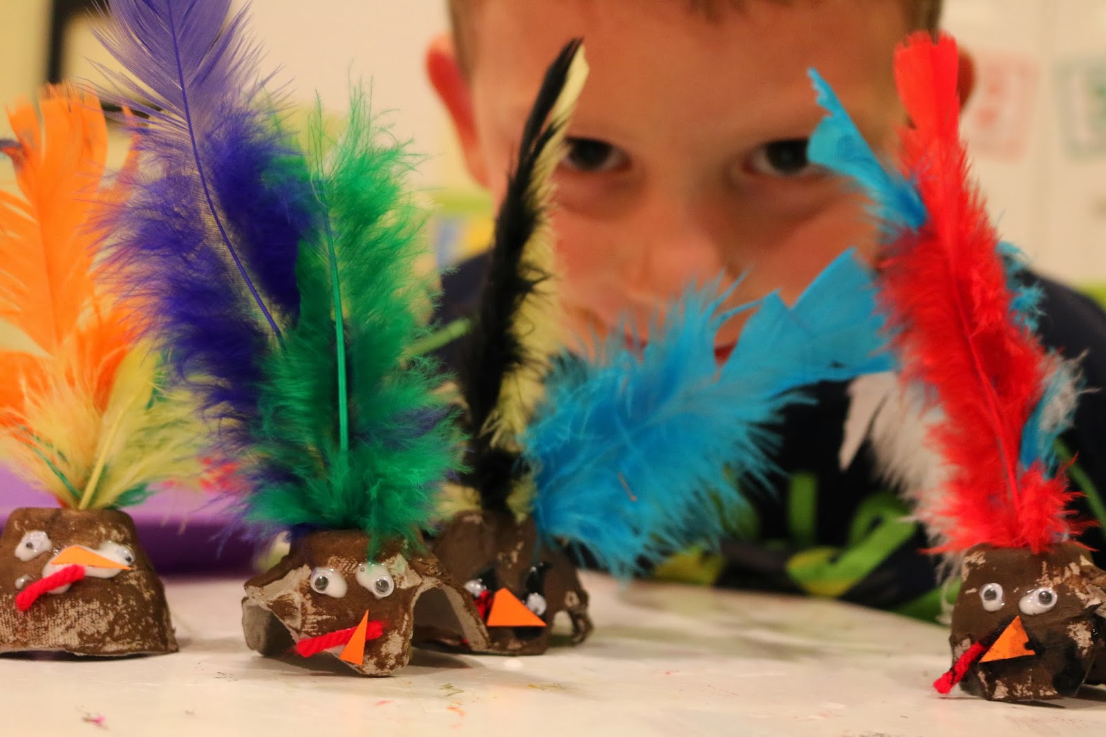 The Cutest Egg Tray Turkey Craft for Kids School Time Snippets