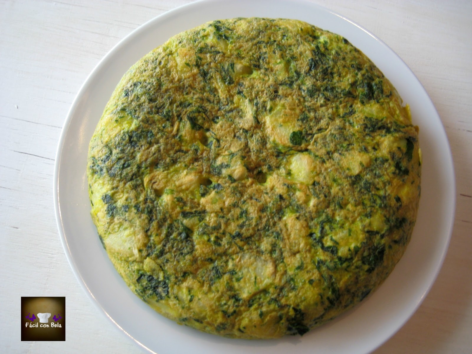 Recetas Fácil con Bela Tortilla de Patata y Espinacas Juego de