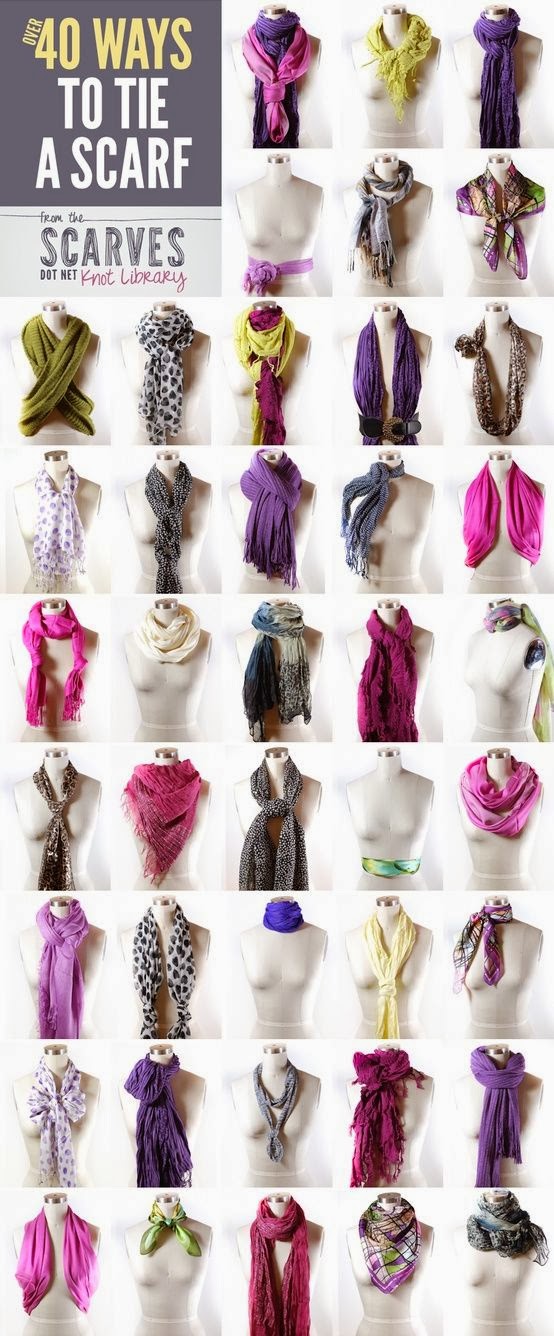 The Lovely Side 40+ Ways to Tie a Scarf Knot Library